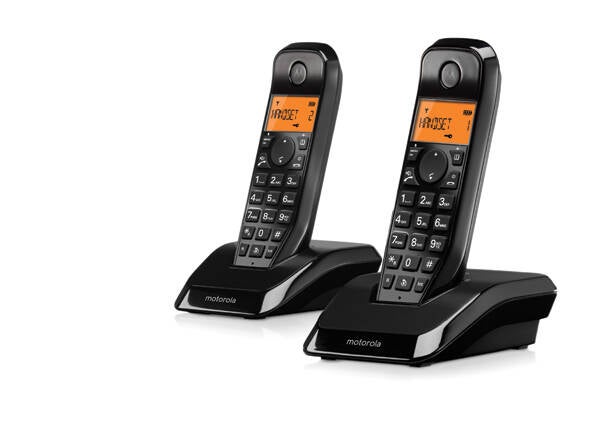 TELEFONO INALAMBRICO DECT DUO MOTOROLA - 107S1202BLACK