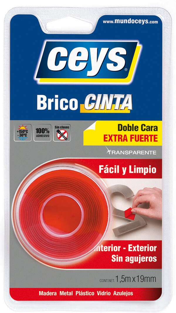 CINTA DB CARA CEYS 1,5 MX19MM 507619/507519