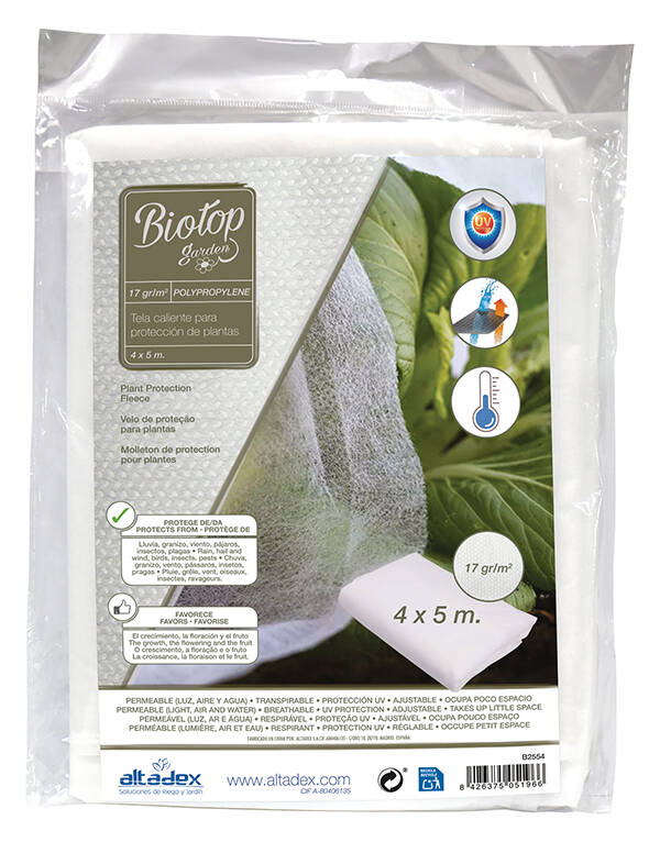 MANTA TERMICA PAÑO 17GR/M2 BIOTOP 4X5 M B2554