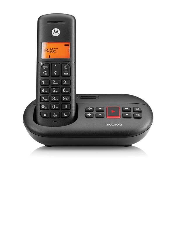 TELEFONO INALAMBRICO CON CONTESTADOR E211 BLACK MOTOROLA - 107E211