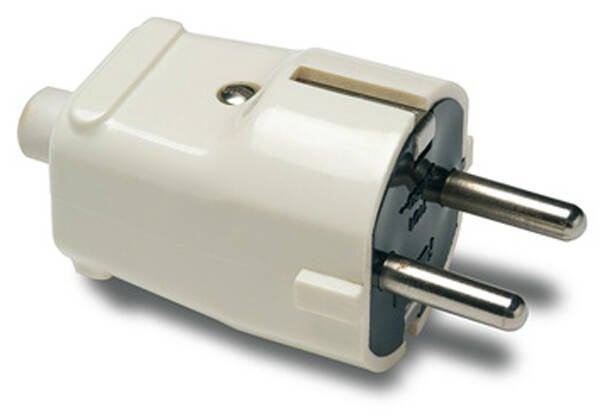 CLAVIJA 2P+T 16 A BLANCO FAMATEL 4,8 MM 1101