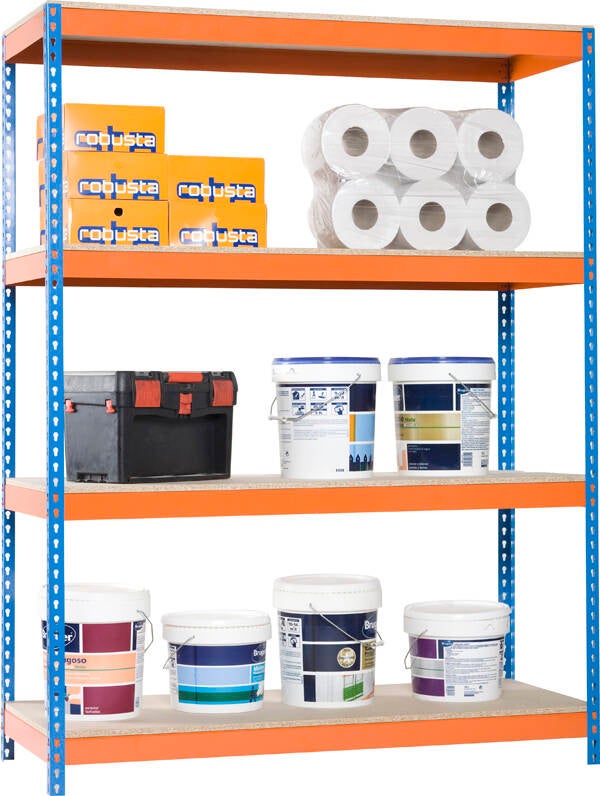 ESTANTERIA S/T 4B AZUL/NARANJA SIMON 2X1,5X0,45 1504-4