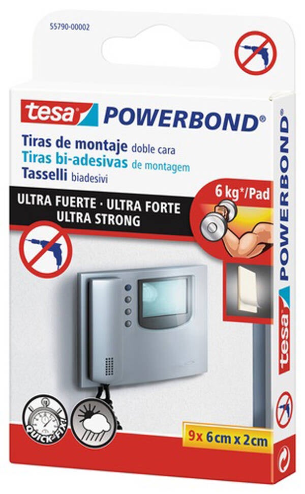 CINTA DB CARA ULTRA FUERTE 9 T TESA 6X2 CM 55790-00002-00