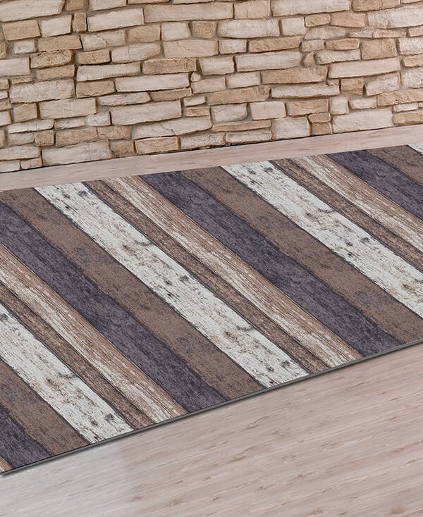 ALFOMBRA PASILLERA TEXTIL MADERA (METRO) DINTEX 65 CM 56695