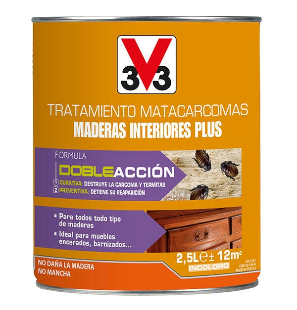 MATACARCOMAS MADERA INTERIOR PLUS V33 2,5 L 62546