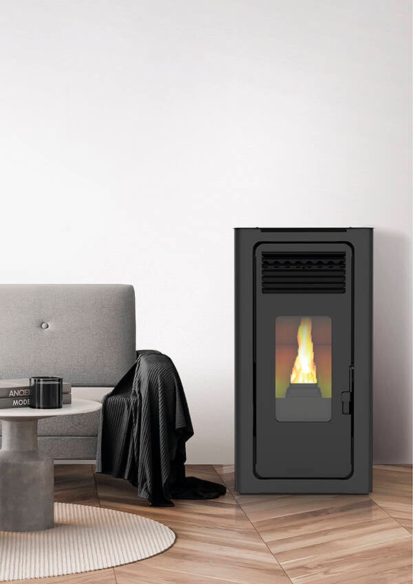 ESTUFA PELLET NEGRA AUDAX LASIAN 8 KW 2324