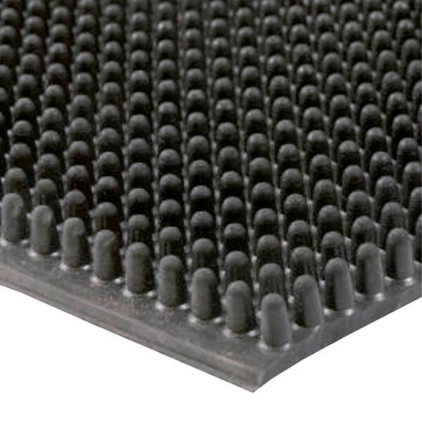 PAVIMENTO CAUCHO PICOS 11MM PROFER TOP 1X10 M PT1866