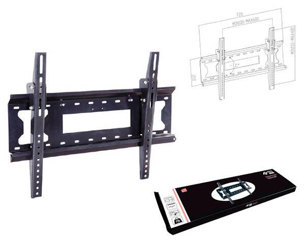 SOPORTE LCD INCLINABLE NEGRO HASTA 85'' PROFER HOME - PH0736