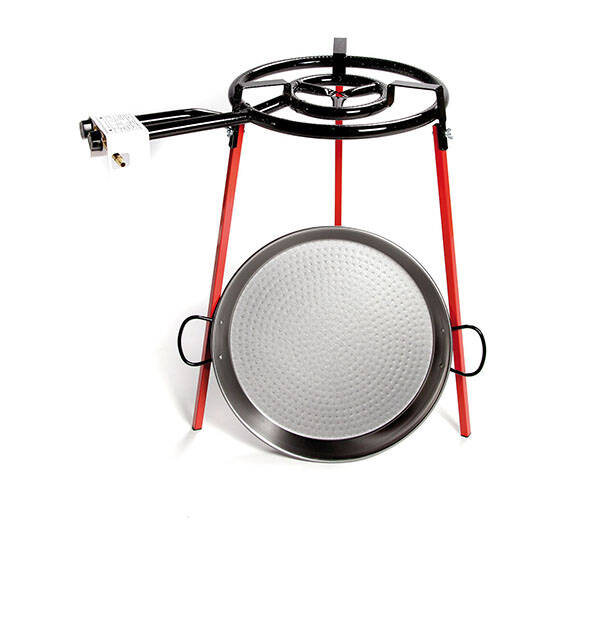 PAELLERO GAS 40CM+PAELLERA 46CM+PATAS CUADRADAS VAELLO - 6140