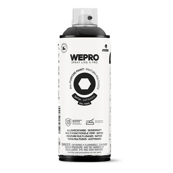 PINTURA AEROSOL NEGRO COSMO SATINADO MTN 400 ML EX014WP9005S
