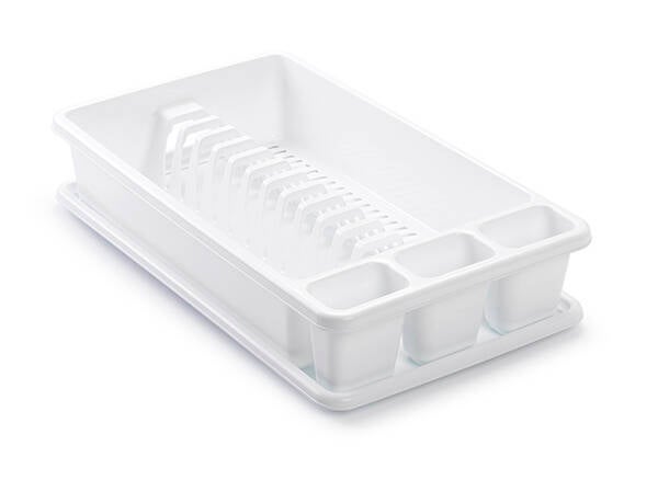 ESCURREPLATOS C/BANDEJA BLANCO PLASTIFORTE 45X26X9CM 1152101