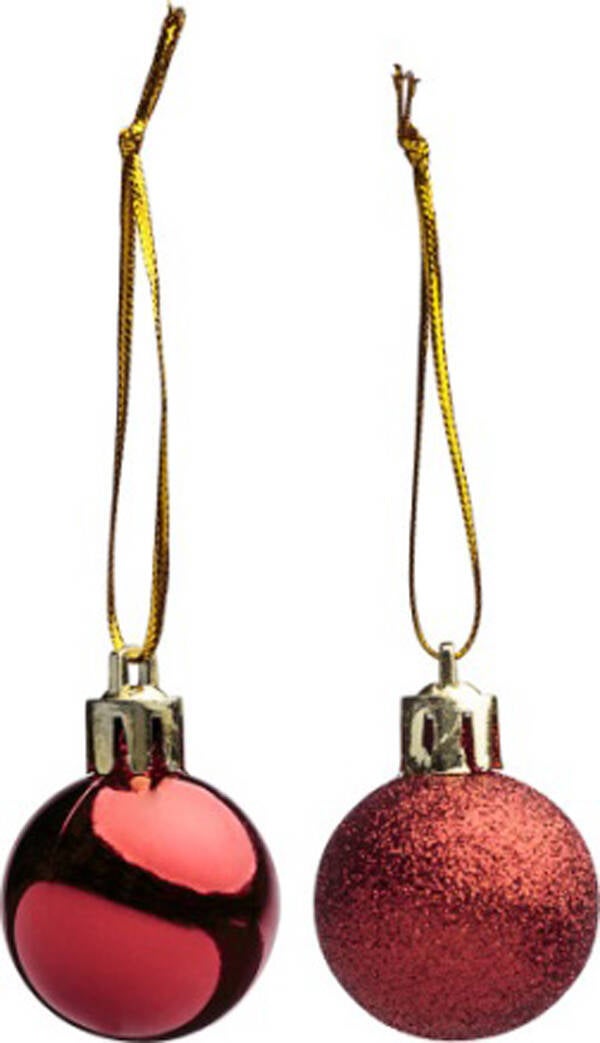 BOLA NAVIDAD ROJO SET-17 BERGNER 3 CM SI+G5507