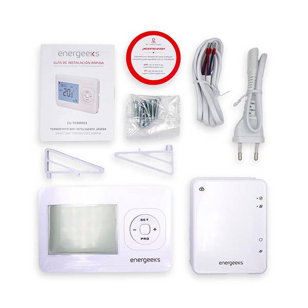 TERMOSTATO DIGITAL , WIFI, INALAMBRICO JASPER ENERGEEKS - EG-TERM003