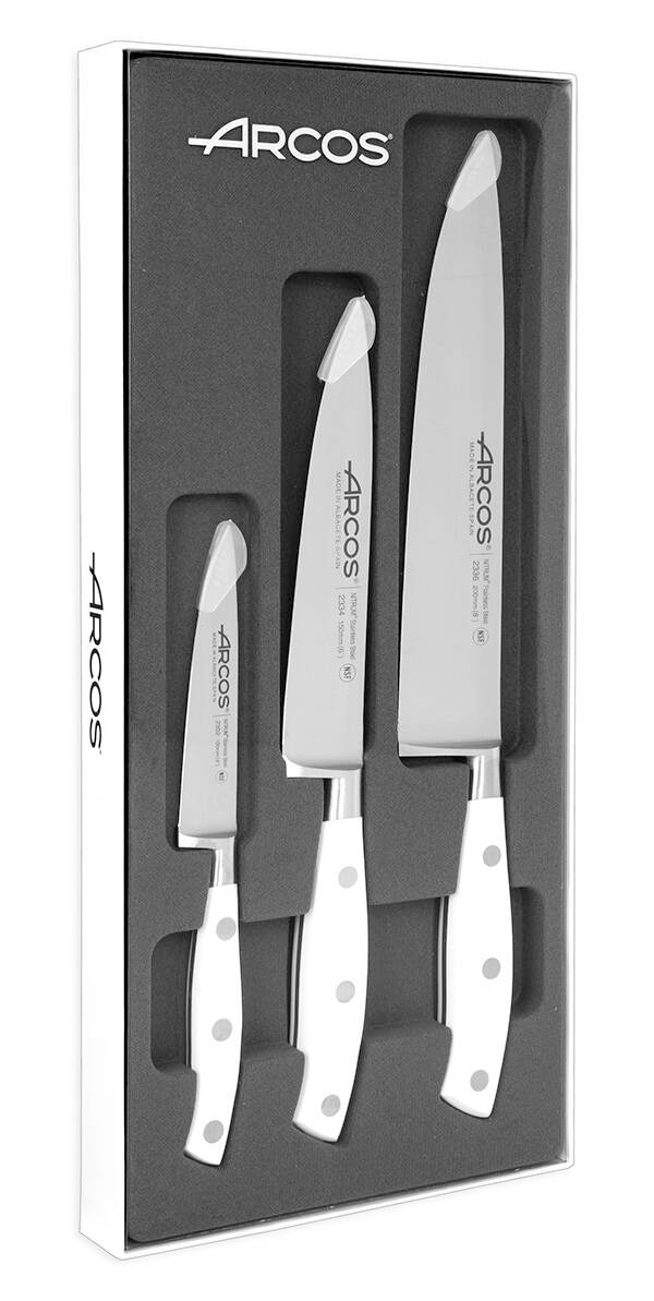 CUCHILLOS COCINA RIVIERA BLANC SET-3 ARCOS - 838410