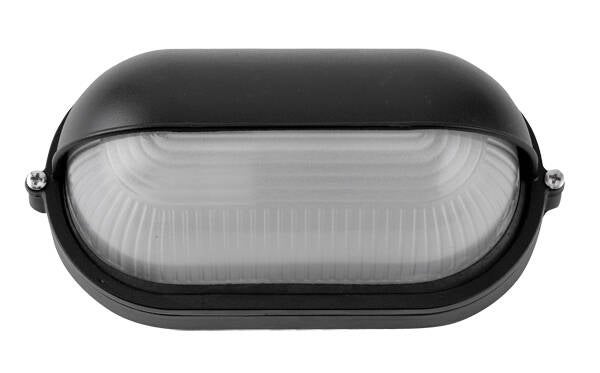 APLIQUE PARED OVAL NEGRO C/PLACA DELANTERA PROFER GREEN 40W E27 PG0803