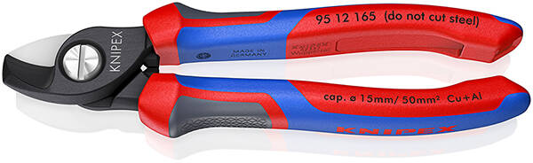 ALICATE CORTACABLE KNIPEX 165 MM 95.12.165