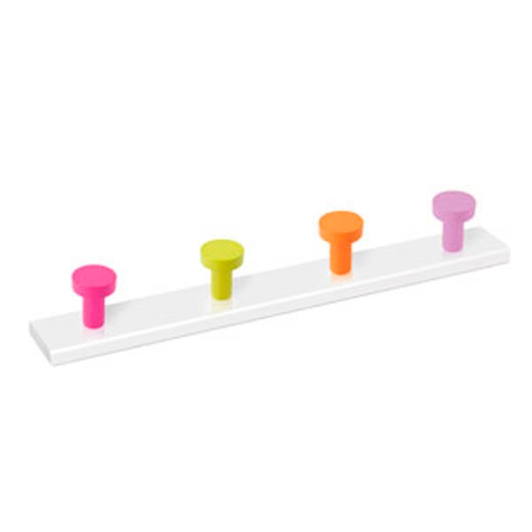 PERCHA MADERA 4P COLORES B.BCA NESU - 913SUV