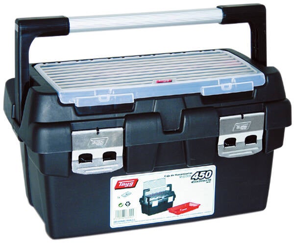 CAJA HERRTAS PLASTICO /ALU TAYG 450 MM 163005