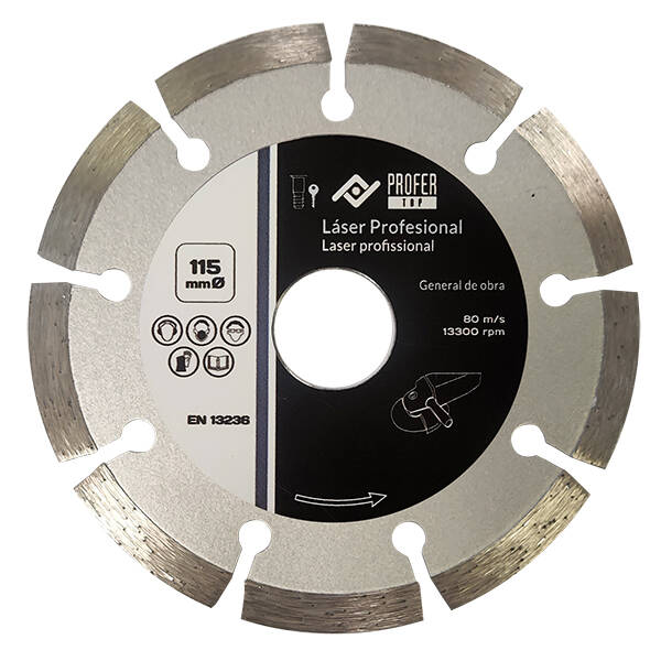 DISCO DIAMANTE LASER PRO PROFER TOP 115X7 MM PT1014