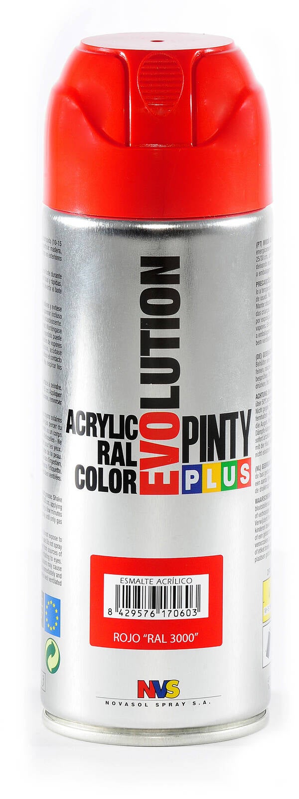 PINTURA AER ACR.NEGRO MATE EVOLUTION PINTY P. 400 ML RAL 9005 597