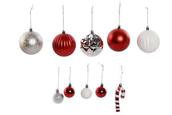 BOLAS DECORACION NAVIDAD 30 PZAS ITEM - NV-214276