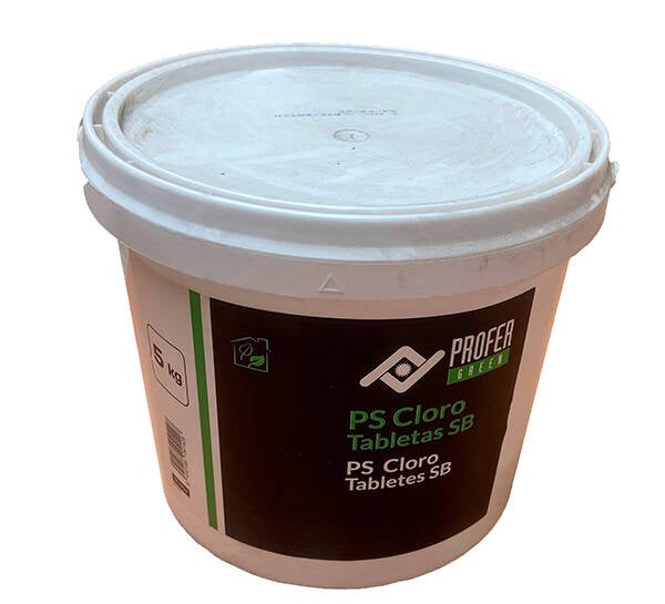 CLORO DISOLUCION LEN TAB 250GR PROFER GREEN 5 KG PG0125/1705
