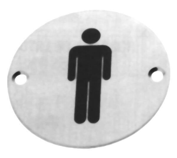 PLACA SIMBOLO A.INOX DISPLAY AMIG 75 MM