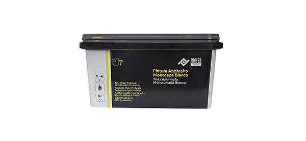 PINTURA ANTIMOHO MONOCAPA BLANCO PROFER HOME 4 L PH1612