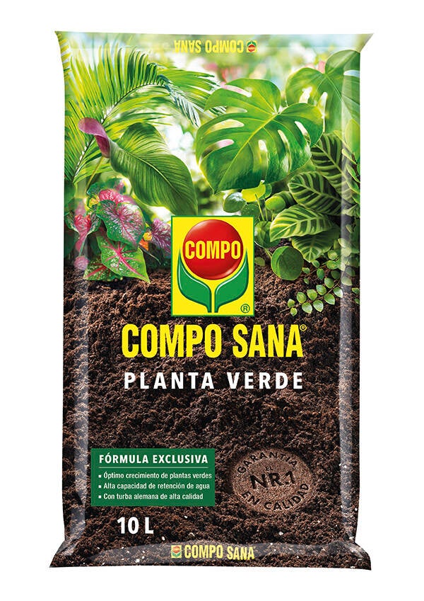 TIERRA MACETA PLANTA VERDE COMPO 10 L 1.143.114.011
