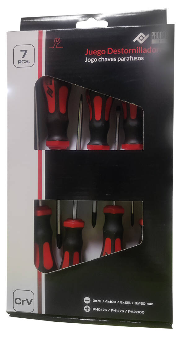 DESTORNILLADOR JGO 7PZ PL/PH PROFER TOP - PT0807
