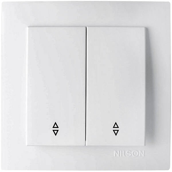 CONMUTADOR DOBLE EMPOTRAR BLANCO PROFER HOME 10 A PH1458