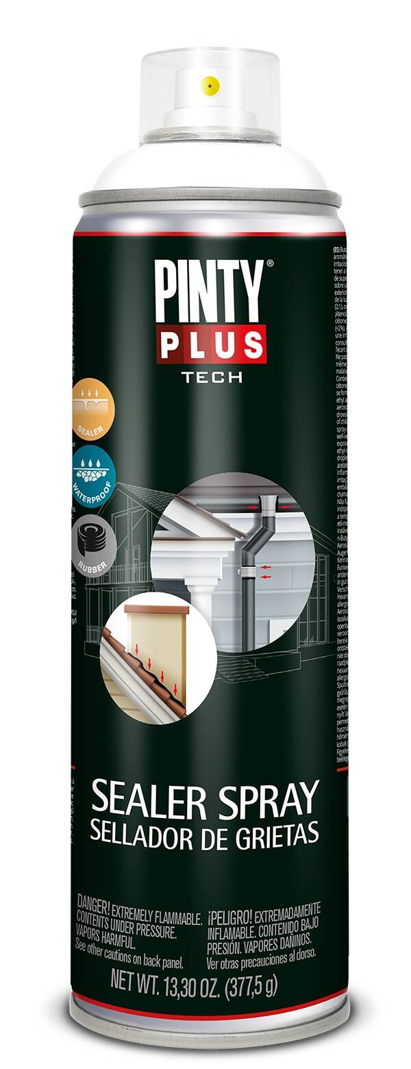 SELLADOR GRIETAS SPRAY NEGRO PINTYPLUS TECH 500 ML 681