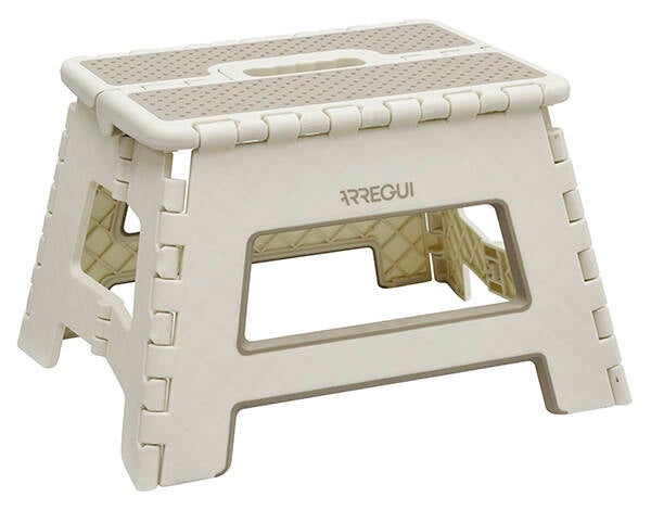 TABURETE MULTIUSO PLEGABLE CREMA ARREGUI 29X22X27CM TB-027-BGB