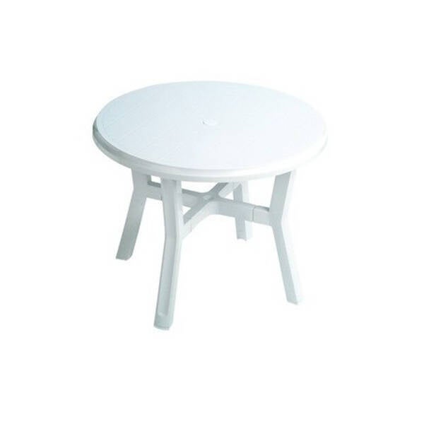 MESA JARDIN REDONDA BLANCA GARDENLIFE 95 CM 4050