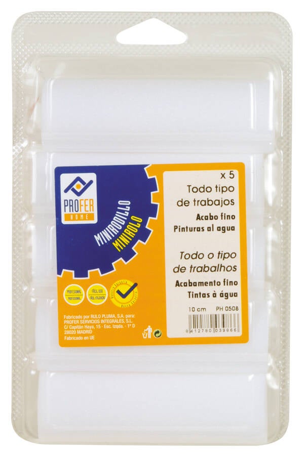 RECAMBIO MINI RODILLO P.0 (5) PROFER HOME 10 CM PH0508