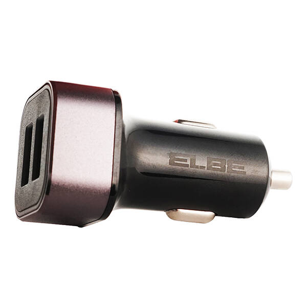 CARGADOR COCHE USB DOBLE PUERTO/CARGA RAPIDA ELBE - CARG-301-QC