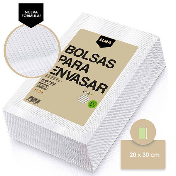 BOLSA ENVASADO VACIO BLIST. 50 ELMA 20X30 CM 15.86.2