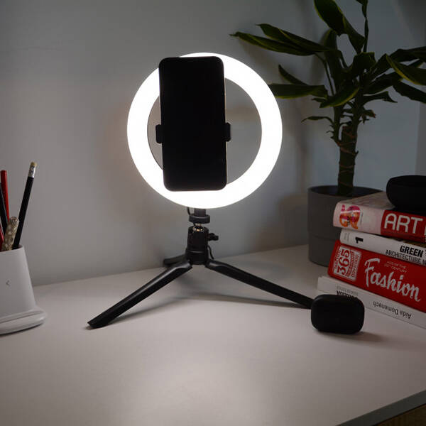 KIT STUDIO LIVE ARO LUZ LED SELFIS + TRIPODE KSIX - BXYOUTUB01