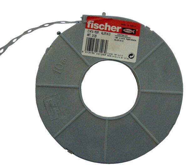 CINTA PERFORADA HIERRO ESTUCHE FISCHER 10 M CP10