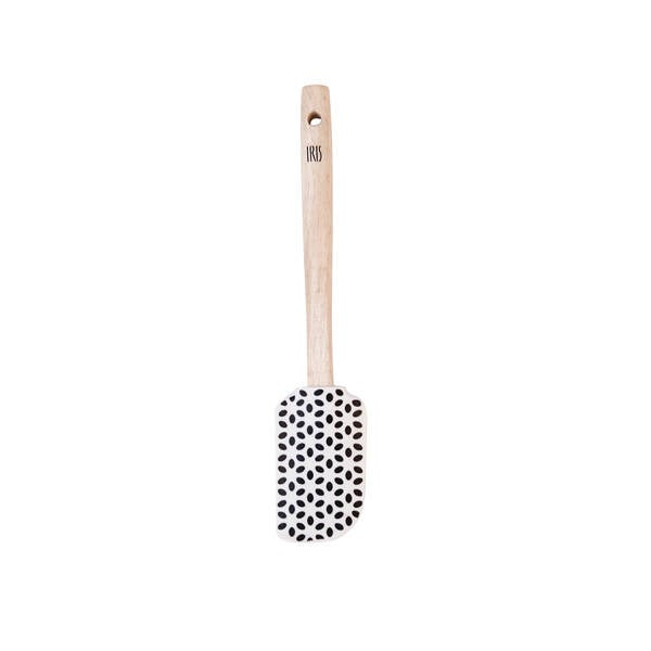 ESPATULA LENGUA SILICONA MADERA BRISA IRIS 25 CM 2504-S