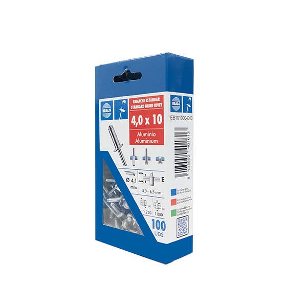 REMACHE BLISTER 100 U BRALO 4X10 MM EB1010004010
