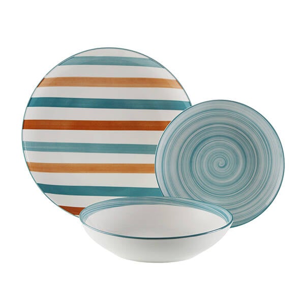 VAJILLA PORCELANA RAYAS VERSA 18 PZ 22590061