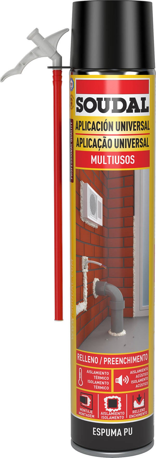 ESPUMA POLIURET CANULA SOUDAL 750 ML 22115797