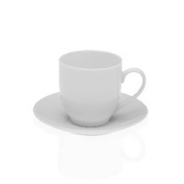TAZA CAFE PORCELANA BLANCA SET-6 VERSA 80 ML 21990055