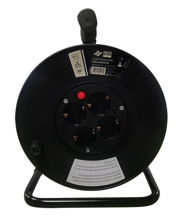 ENROLLACABLE 4T 50MT D SEGUR 3X1,5 MM PROFER TOP 3500 W PT0035