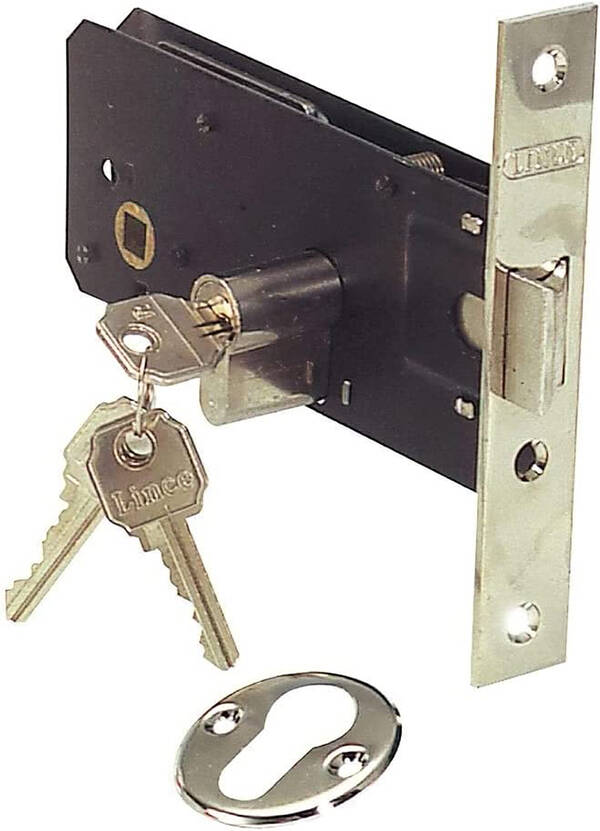 CERRADURA EMBUTIR INOX LINCE 70 MM 555770