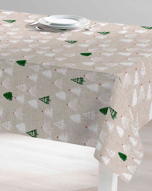 MANTEL ANTIMANCHAS NAVIDAD LAPONIA DINTEX 140X250 CM 81166