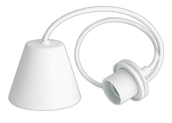 COLGANTE LAMPARA MAX 60W 1M BLANCO DH - 12099