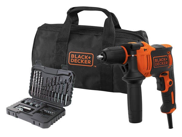 TALADRO PERCUTOR 13MM SET 32 B&D 710 W BEH710SA32