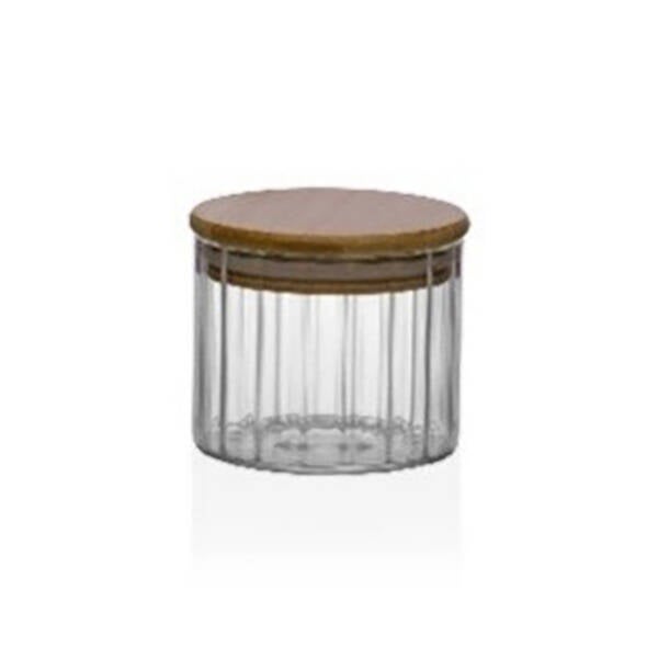BOTE ALMACENAMIENTO BOROSILICATO TAPA BAMBU VERSA
